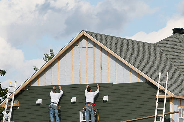 Professional Siding Replacement technician working in Beachwood, NJ